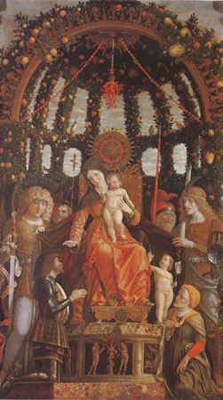 Virgin and Child Surrounded by Six Saints and Gianfrancesco II Gonzaga (mk05)